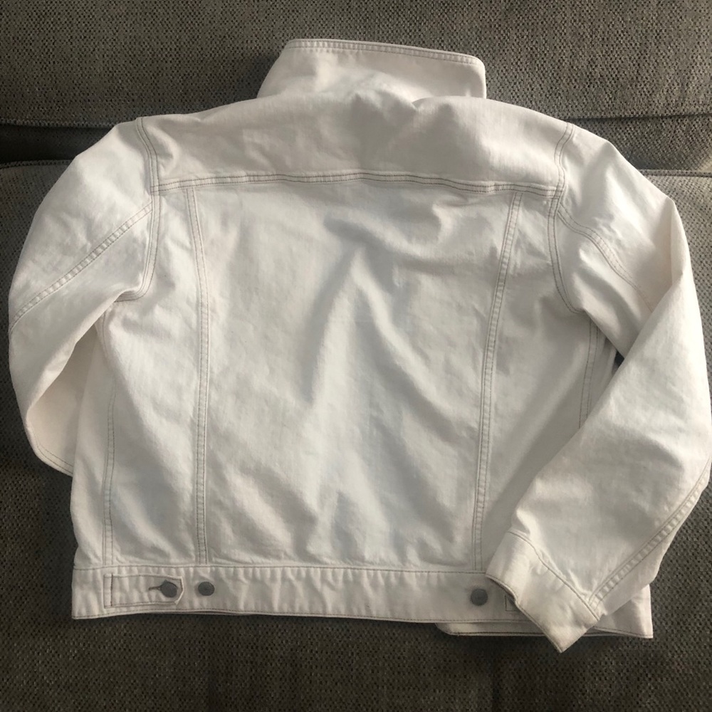 White blue jean jacket